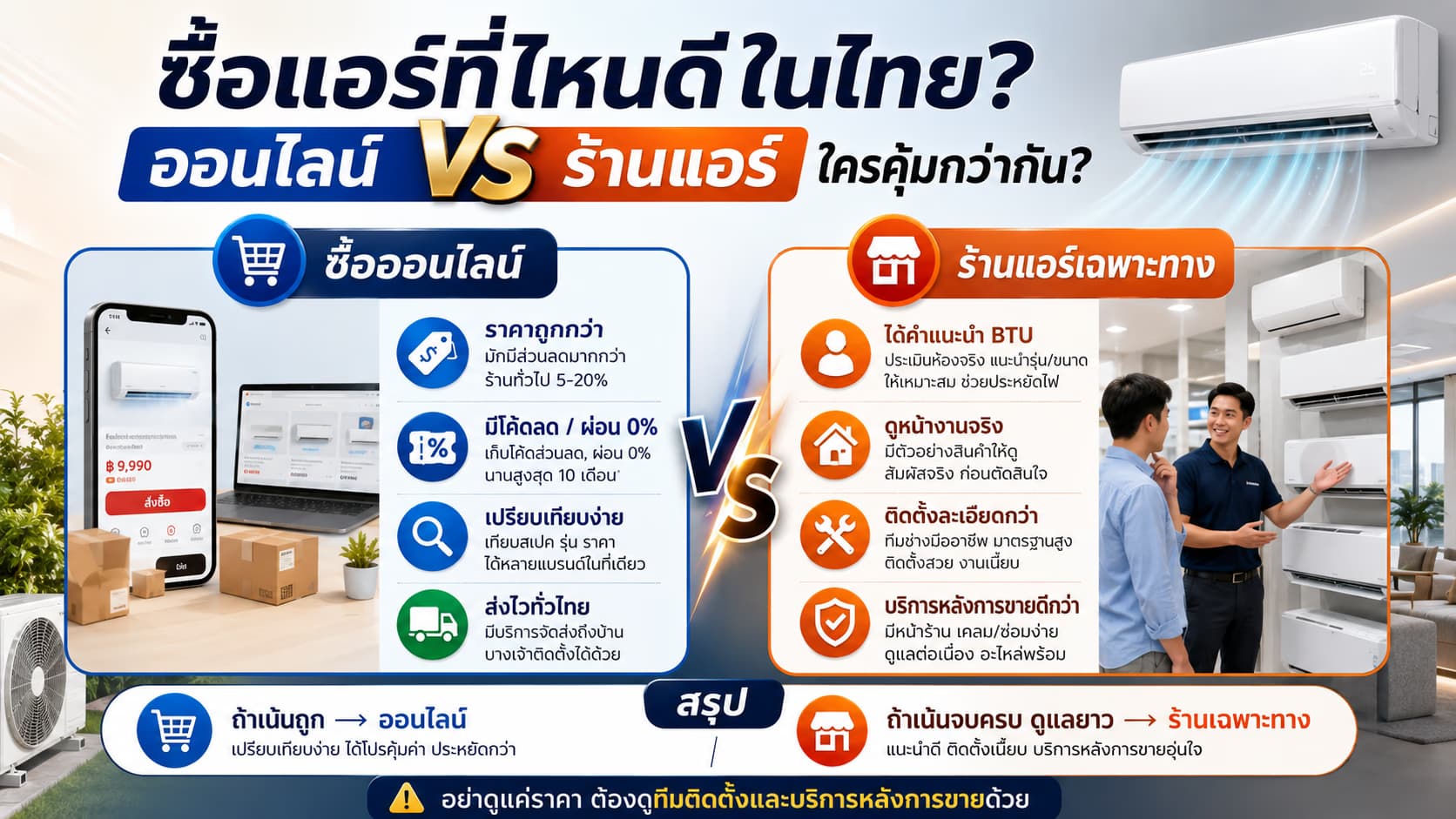 Where to Buy an Air Conditioner in Thailand: Online vs Offline