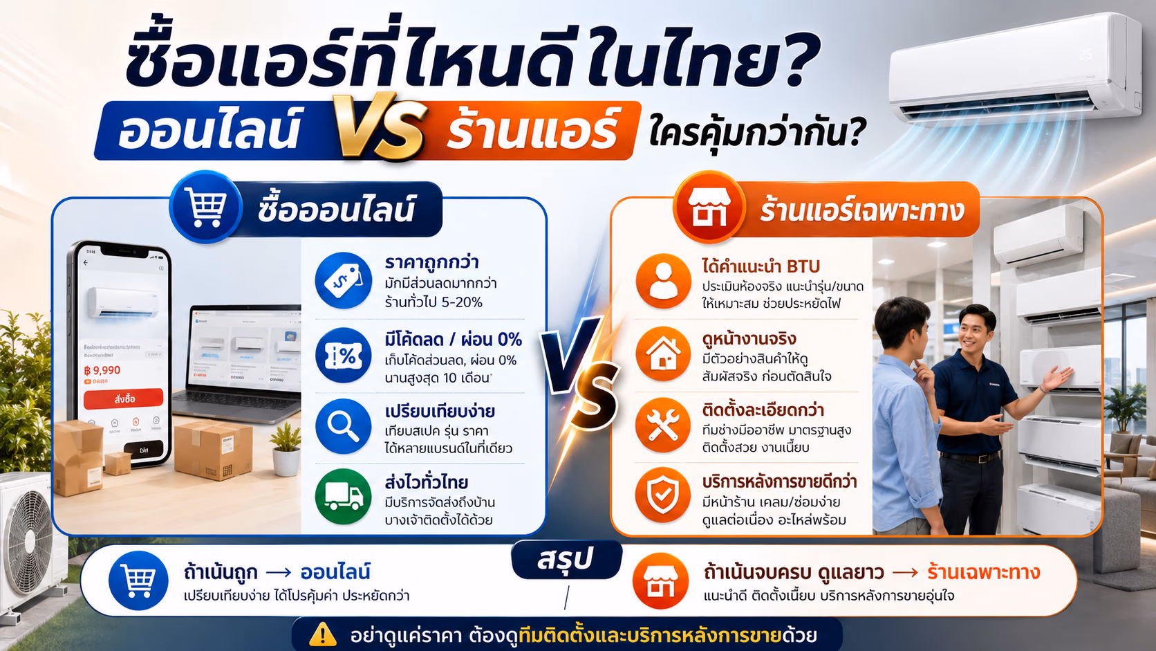 Where to Buy an Air Conditioner in Thailand: Online vs Offline